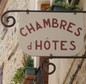 enseigne Chambre d'hôtes Rivesaltes